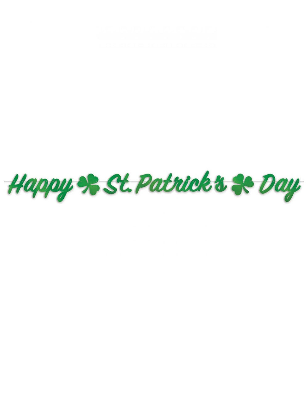 Vedere din față a ghirlandei Happy St Patrick's Day