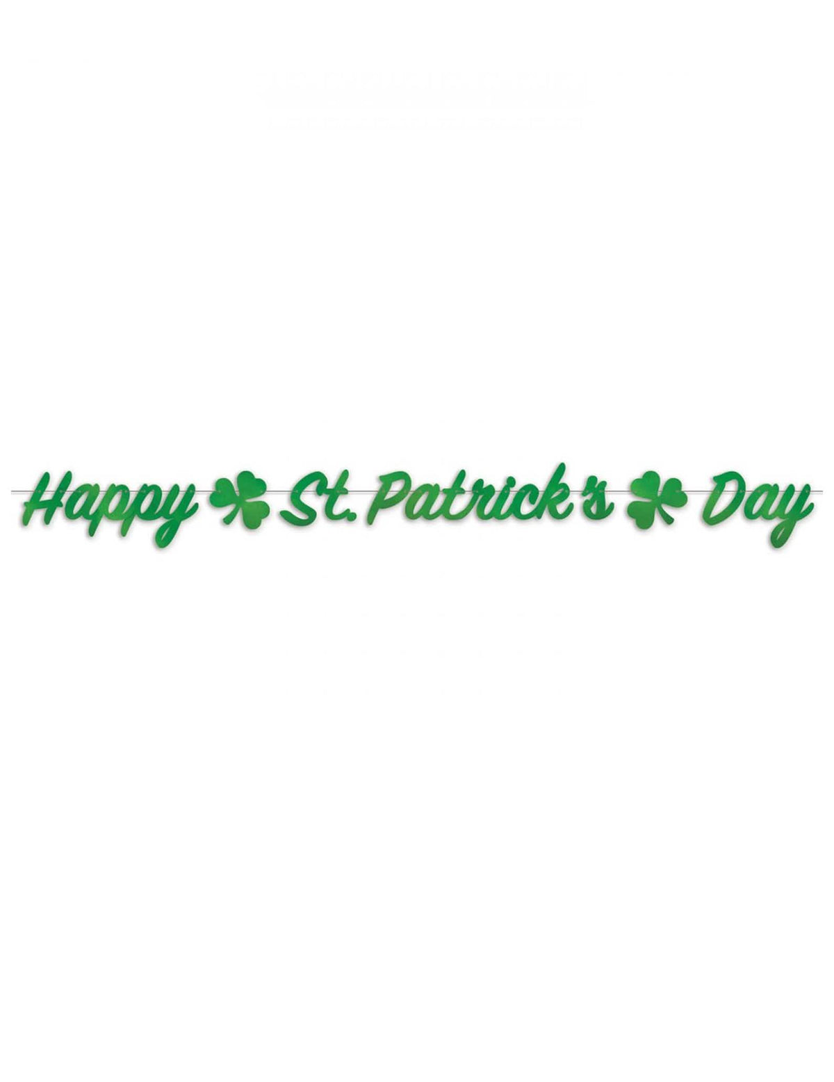 Vedere din față a ghirlandei Happy St Patrick's Day