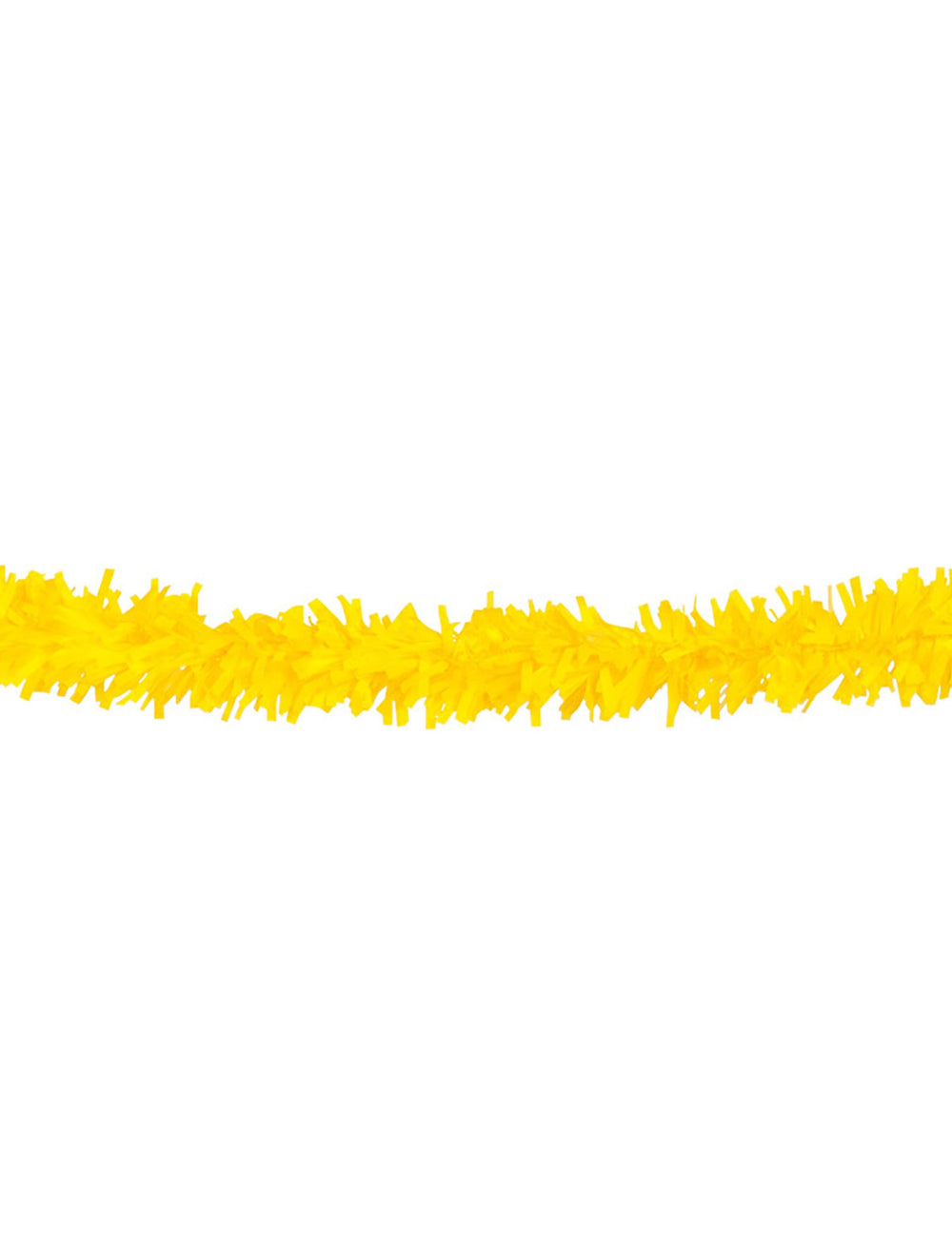 Guirlande PVC pour fête jaune de 10 mètres