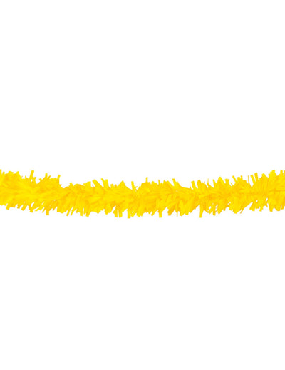 Guirlande PVC pour fête jaune de 10 mètres