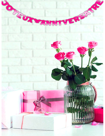 La mulți ani Garland Fuchsia 280 cm