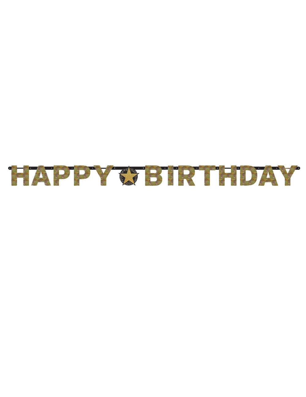 Prezentare generală a ghirlandei cu litere Happy Birthday Célébration Étincelante