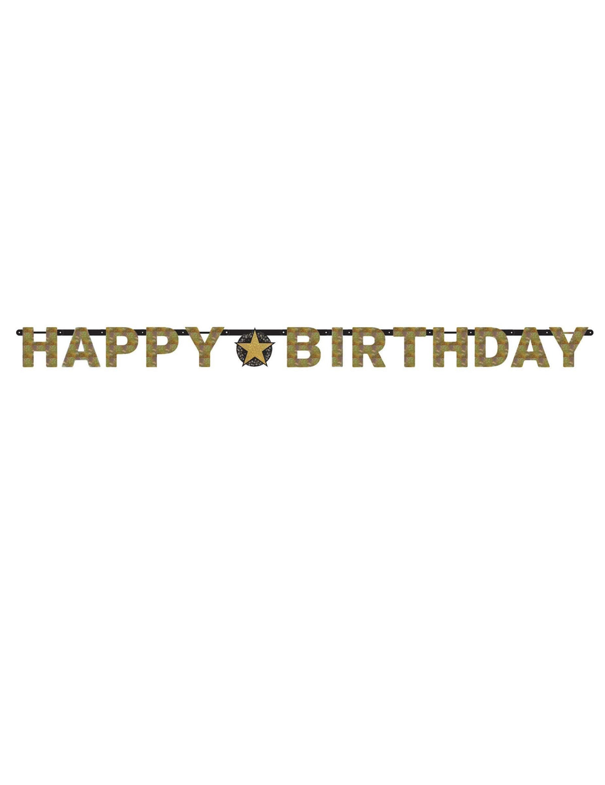 Prezentare generală a ghirlandei cu litere Happy Birthday Célébration Étincelante