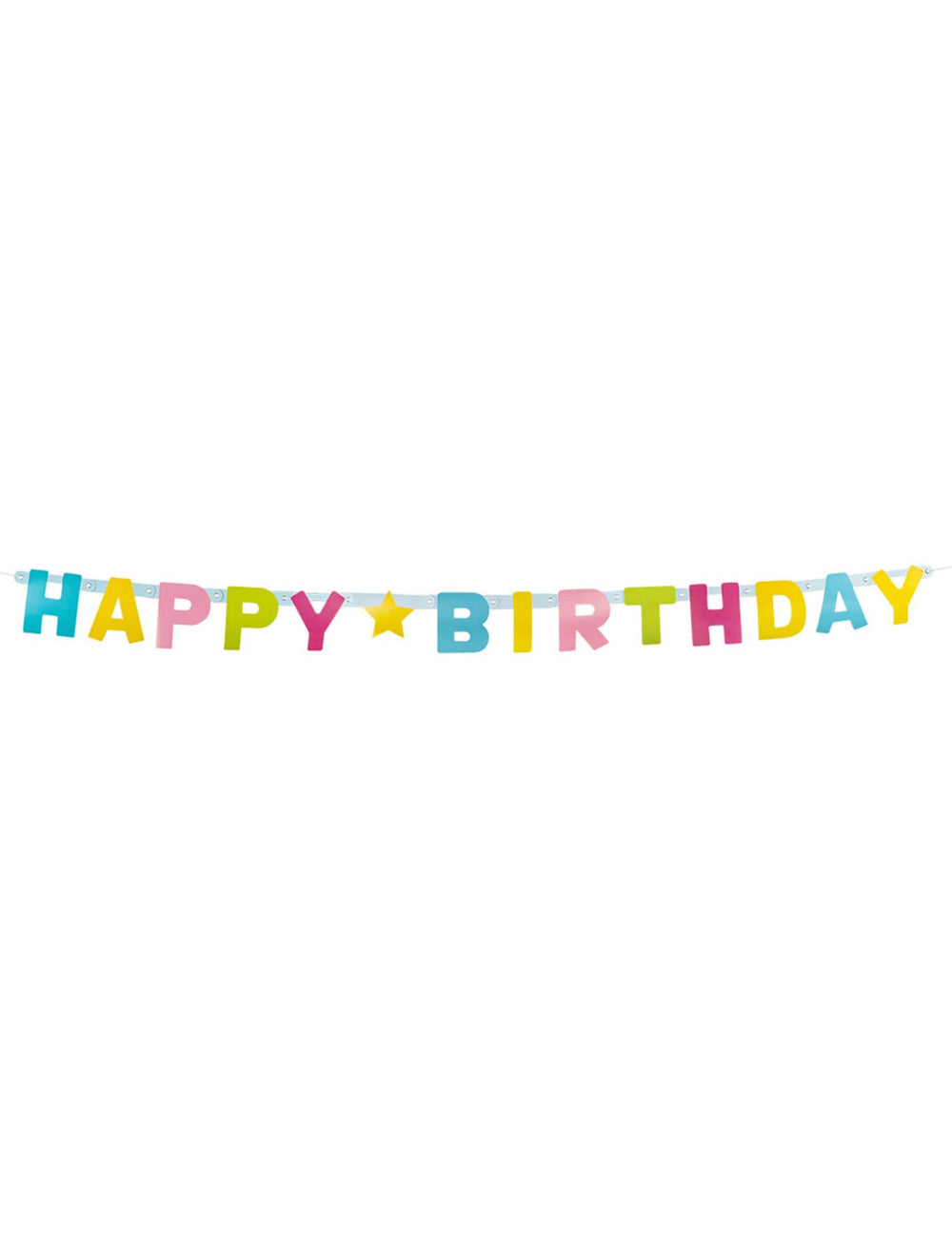 Aranjament cu tort și baloane cu ghirlanda de litere Happy Birthday
