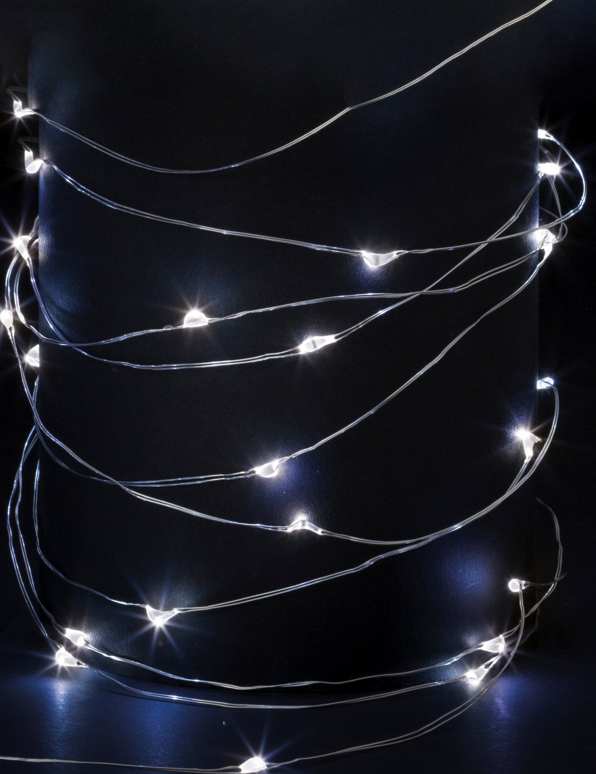 Guirlande de sapin lumineuse pour décoration blanc froid à 100 micro led