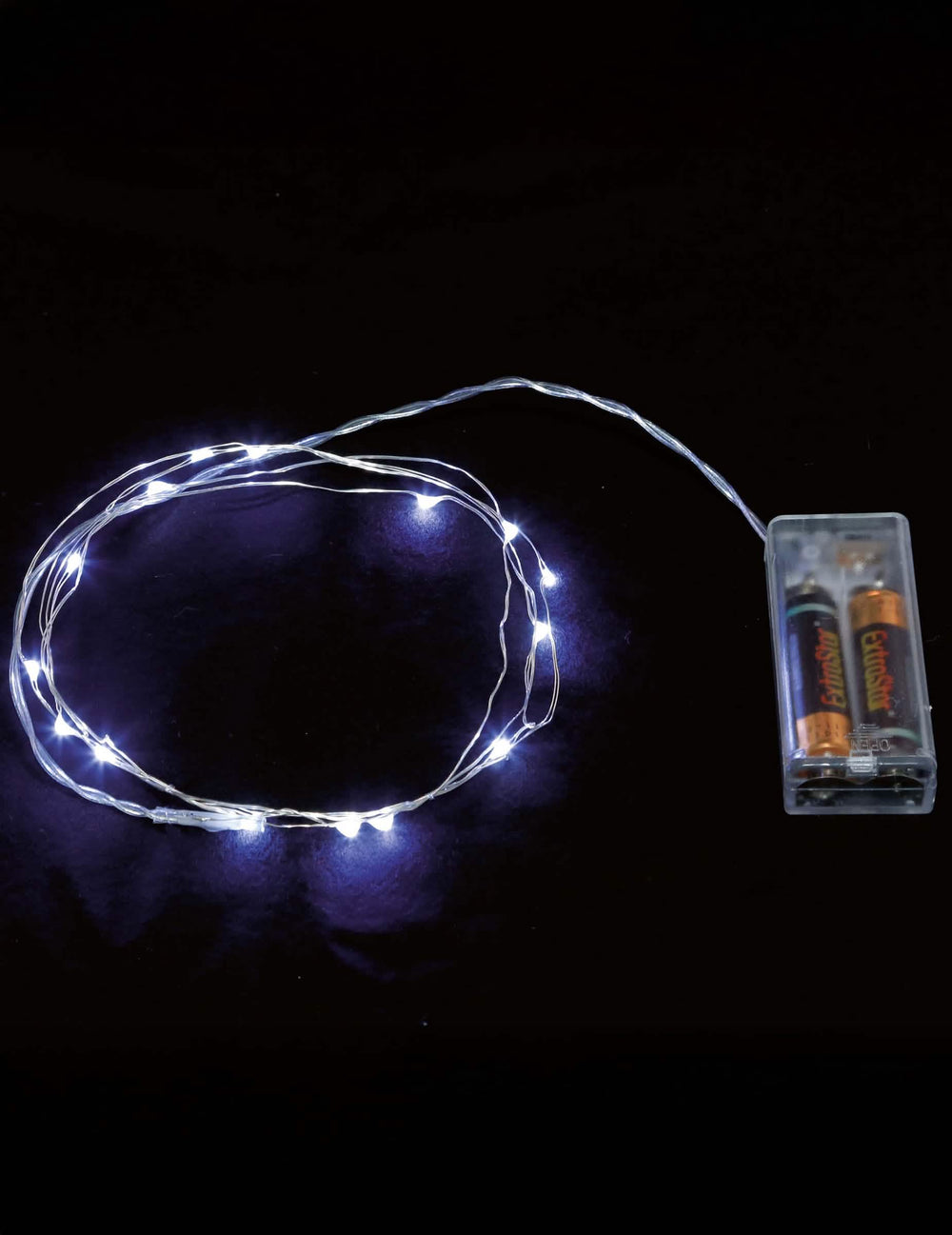 Ghirlandă luminoasă albă cu baterii