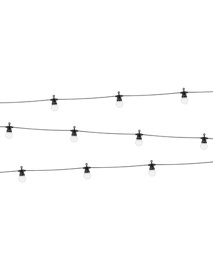 Guirlande lumineuse guinguette LED noire 5 m
