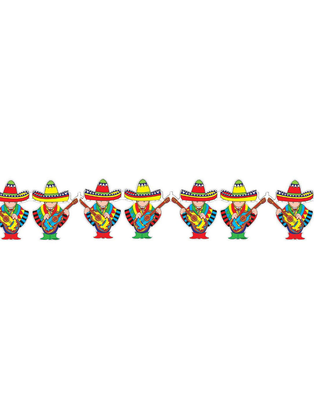 Guirlande mariachi mexique pour décoration de fête multicolore