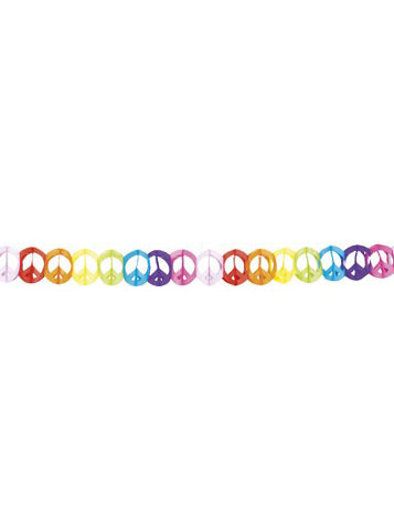 Hippie Paper Garland multicolorat la 4 metri