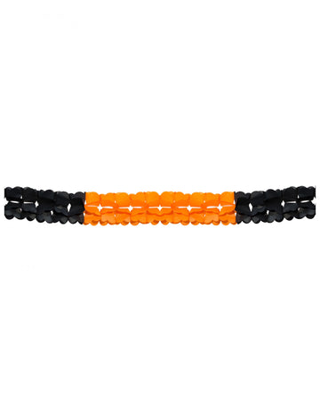 Garland de Halloween portocaliu și negru