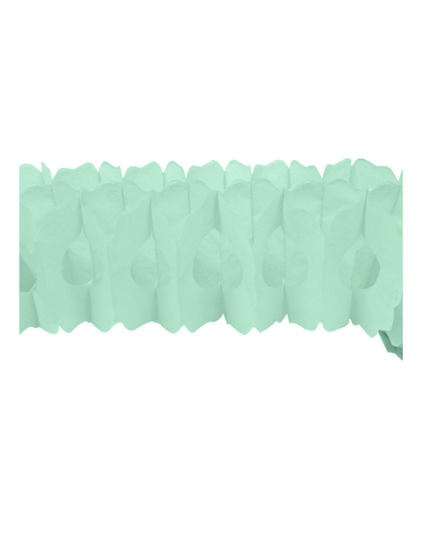 Ghirlandă din hârtie mentă zinnia 15 cm x 4 m 