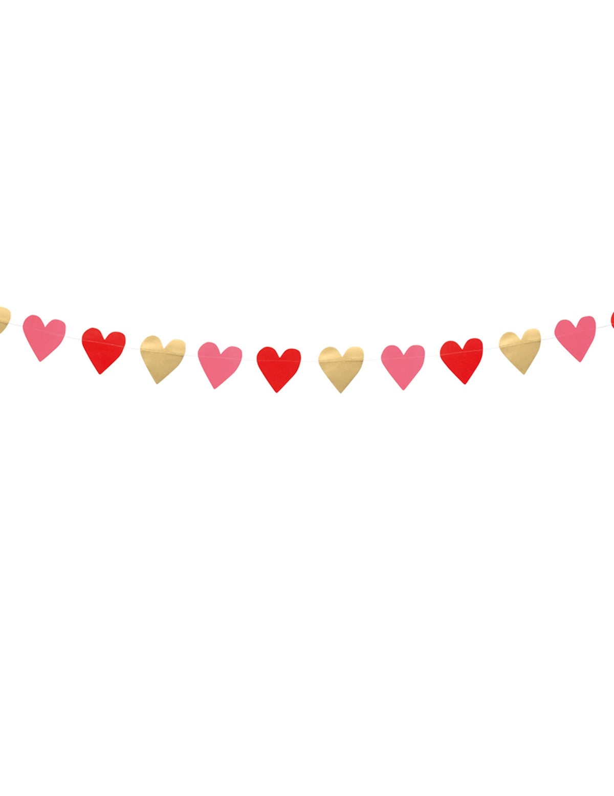 Mise en situation de la guirlande petits coeurs Love you