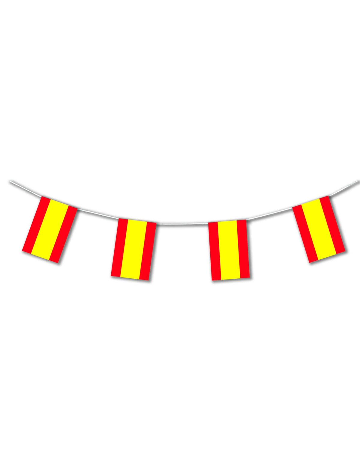 Ghirlandă din plastic spania pentru decor roșu și galben 5 metri