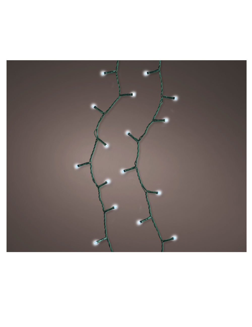 Guirlande lumineuse 400 led pour décoration blanc froid 20 m 8 fonctions