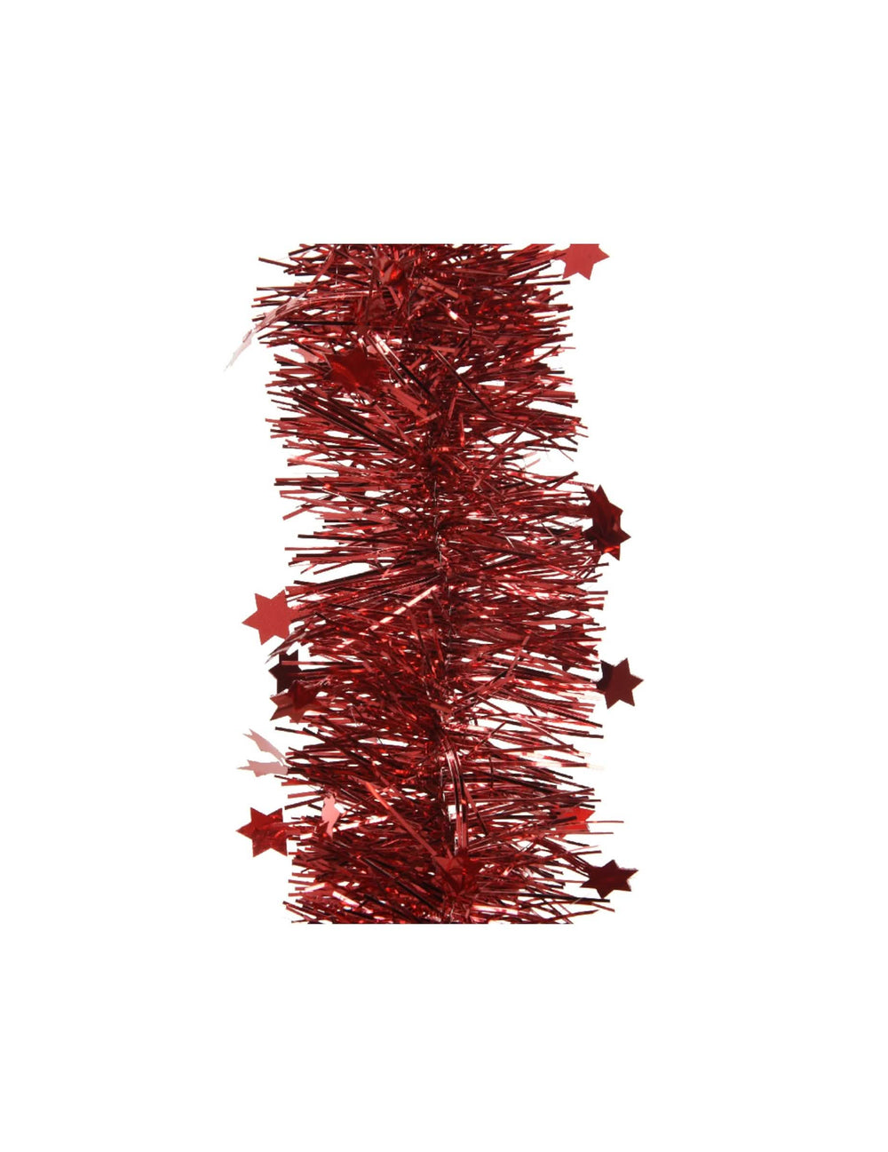 Guirlande pour sapin décoration Noël rouge avec étoiles