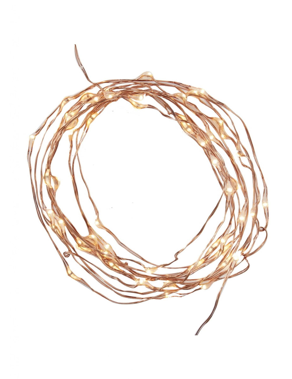 Ghirlandă luminoasă auriu roz pentru petrecere cu 60 de LED-uri