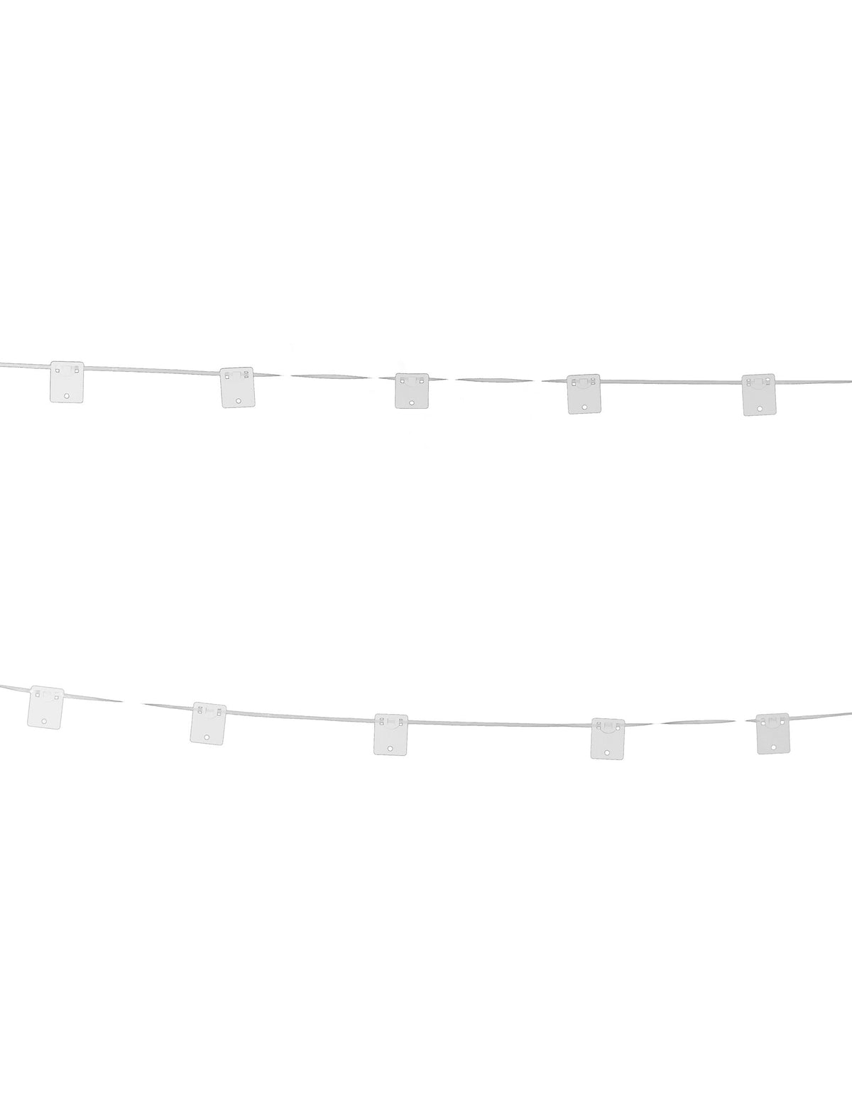 Guirlande support pour 24 ballons kit arche pour décoration blanc