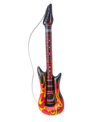 Chitară rock în flăcări gonflabile 105 cm