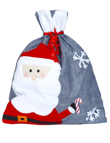 Șosetă de Crăciun gri 50 x 60 cm