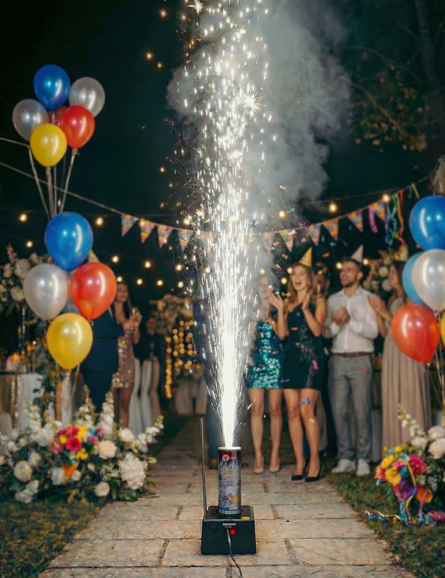 Jet de scenă 1 metru 30 de secunde argint