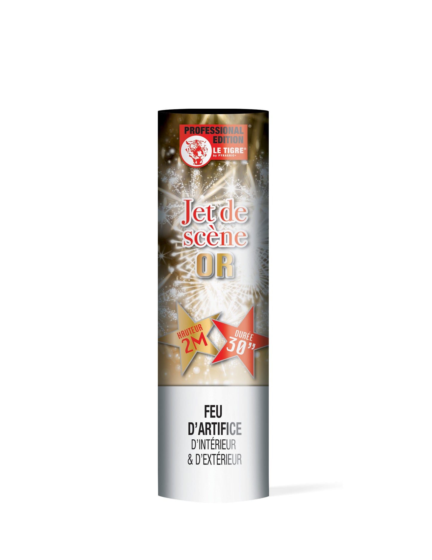 Jet de scenă 2 metri 30 de secunde aur