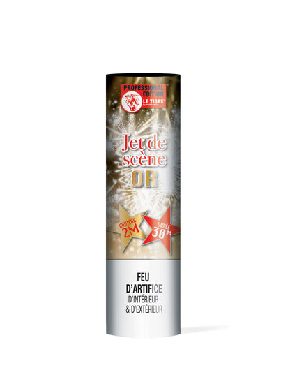 Jet de scenă 2 metri 30 de secunde aur