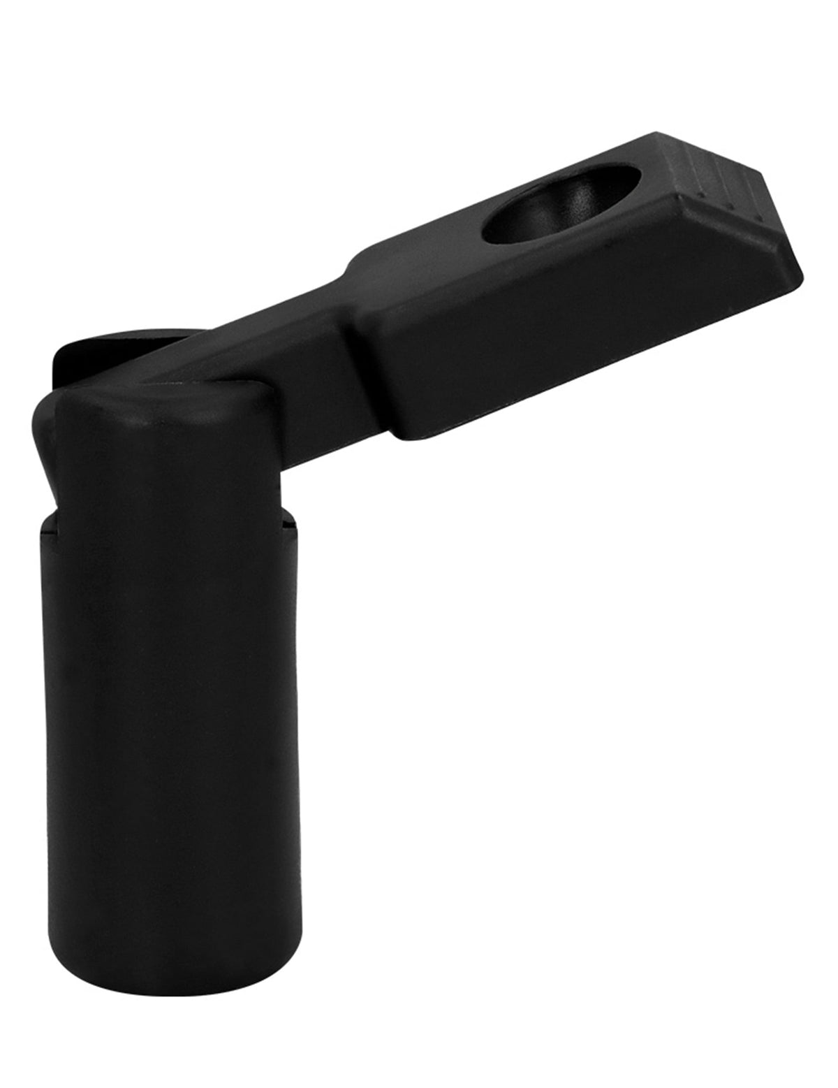 Gros plan sur la mini catapulte noire du jeu à boire shot pong