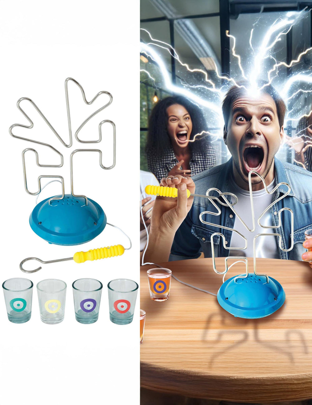 Mise en situation du jeu d'adresse apéro avec shooters