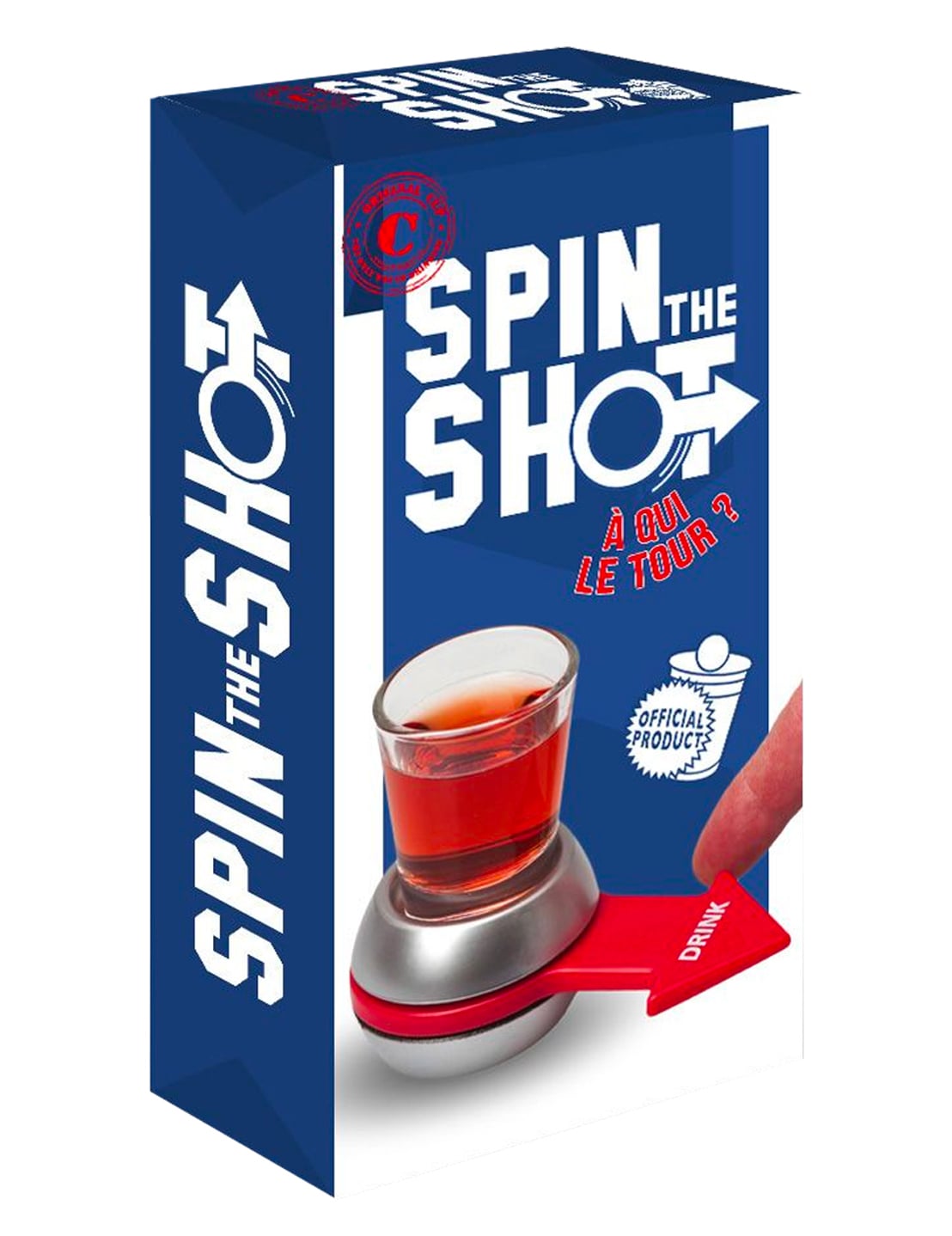 Boîte d'emballage du Jeu d'apéro Spin the shot