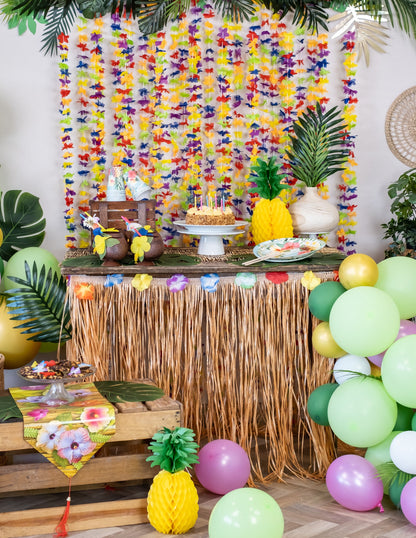 Fustă de masă bej din Hawaii 2,74 m x 71 cm