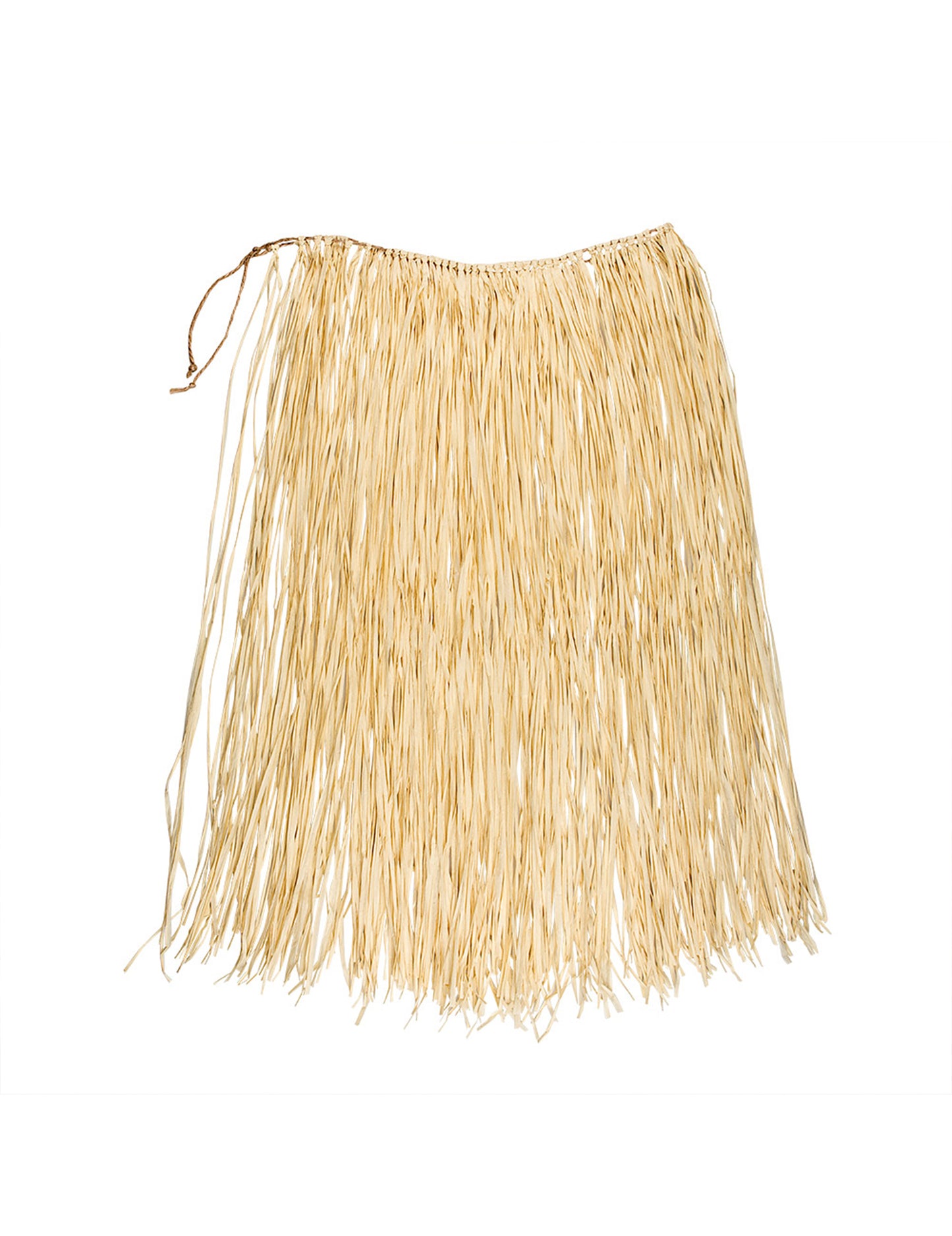Fustă naturală hawaiană lungă Raphia Adult