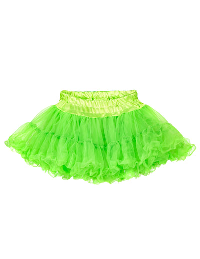 Jupe tutu bouffant pour adulte vert fluo