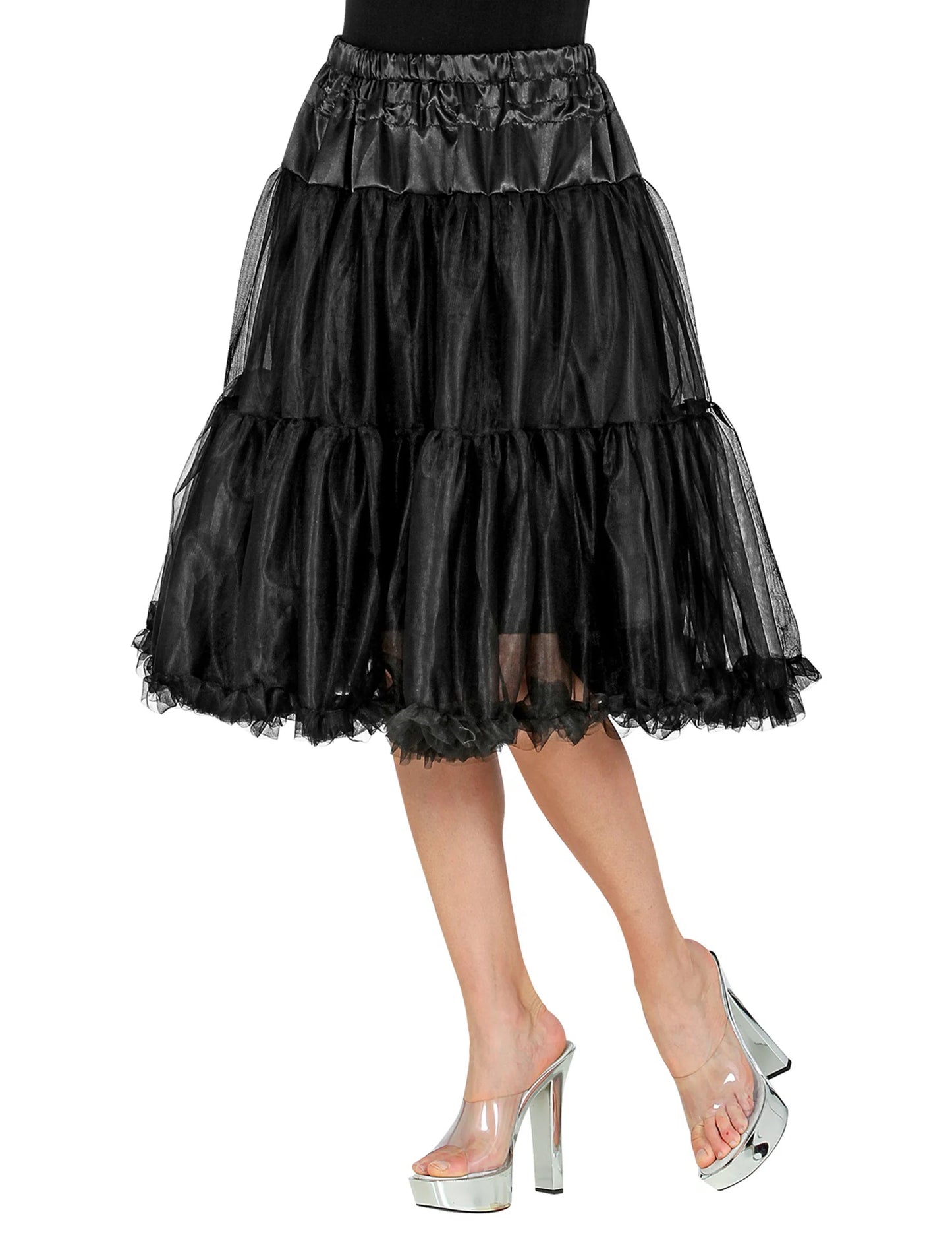 Petticoat din tul negru 65 cm