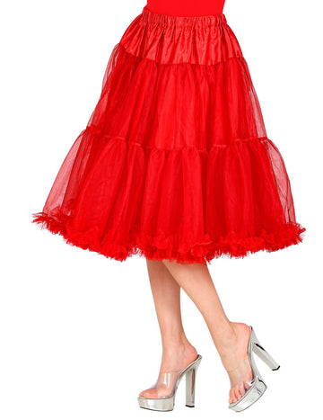 Jupon en tulle rouge 65 cm
