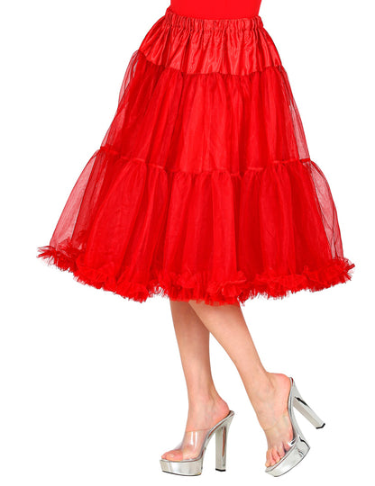 Jupon en tulle rouge 65 cm