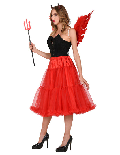 Jupon en tulle rouge 65 cm