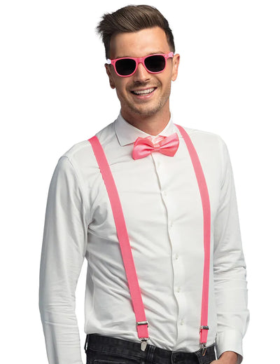 Kit accessoires 3 pièces rose fluo UV