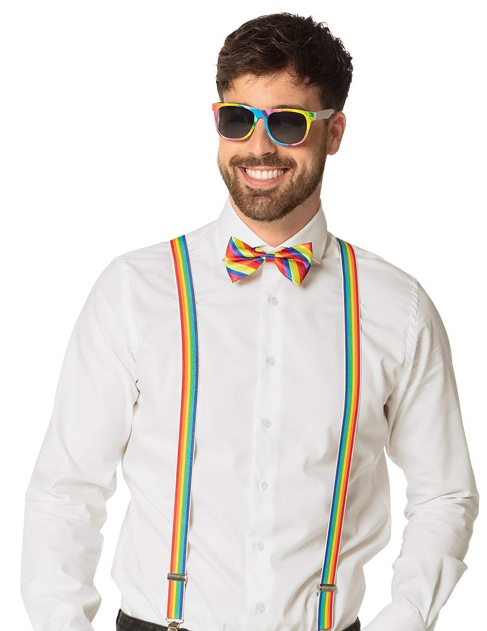 Vue de face du kit d'accessoires arc en ciel
