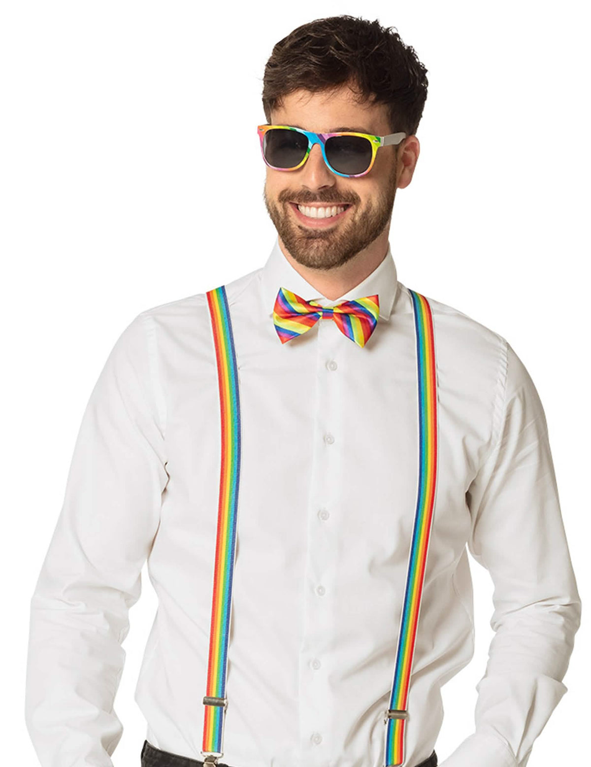Vue de face du kit d'accessoires arc en ciel
