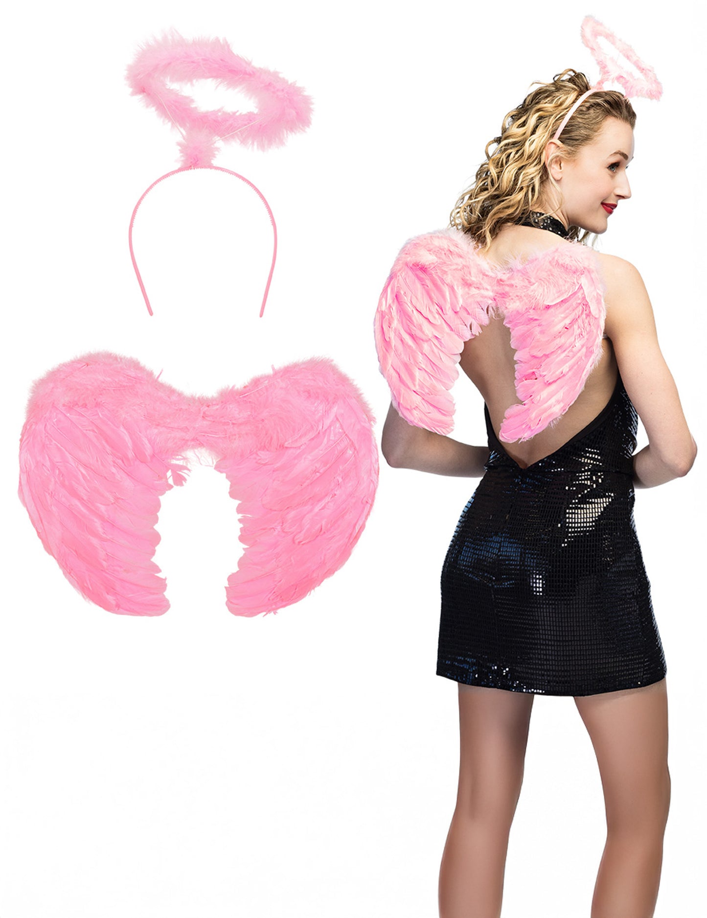 Trusă de accesorii îngeraș roz deschis