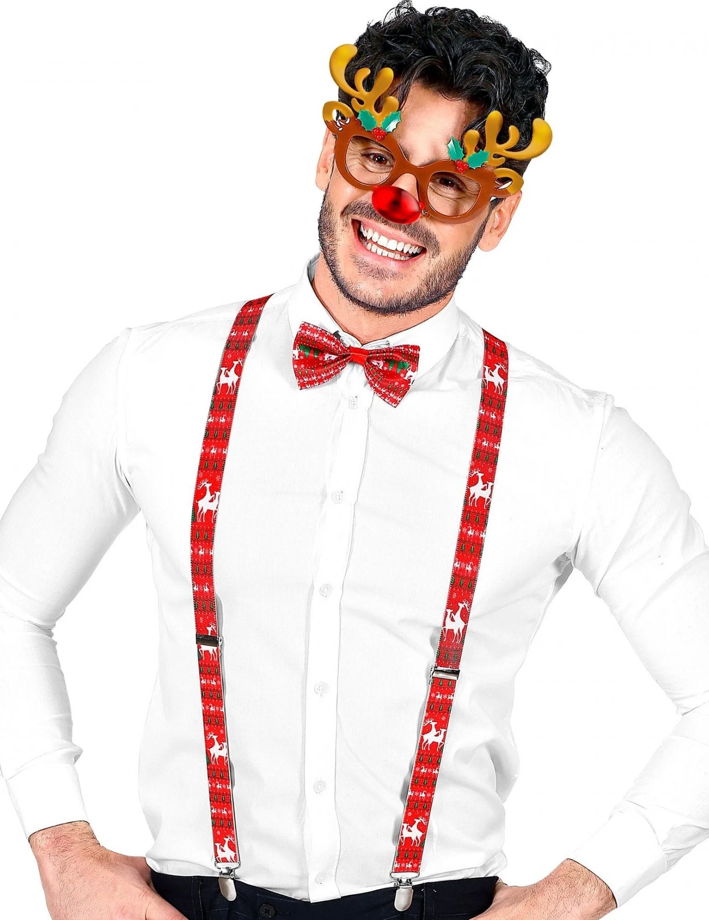 Kit de accesorii pentru renii de Crăciun pentru adulți
