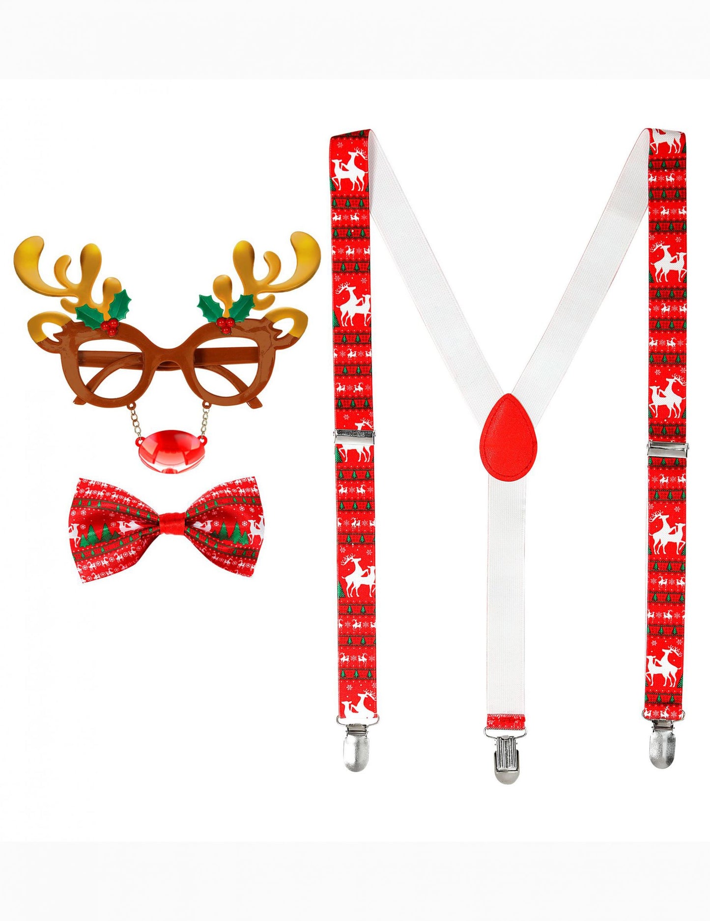 Kit de accesorii pentru renii de Crăciun pentru adulți