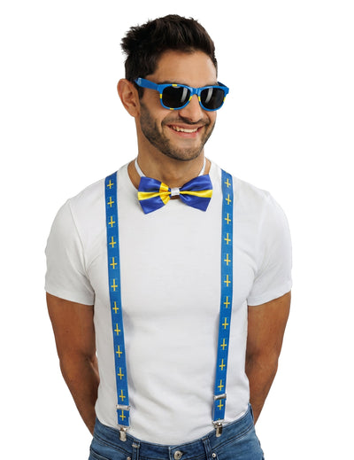 Set de accesorii suporter Suedia pentru adulți