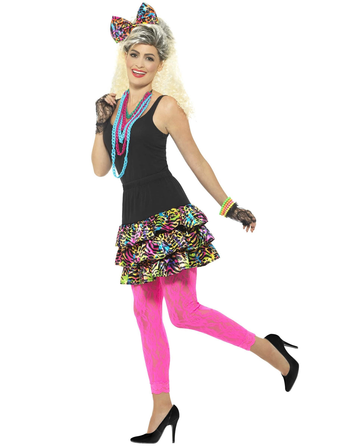 Vedere din profil a kitului anii 80 fluorescent leopard