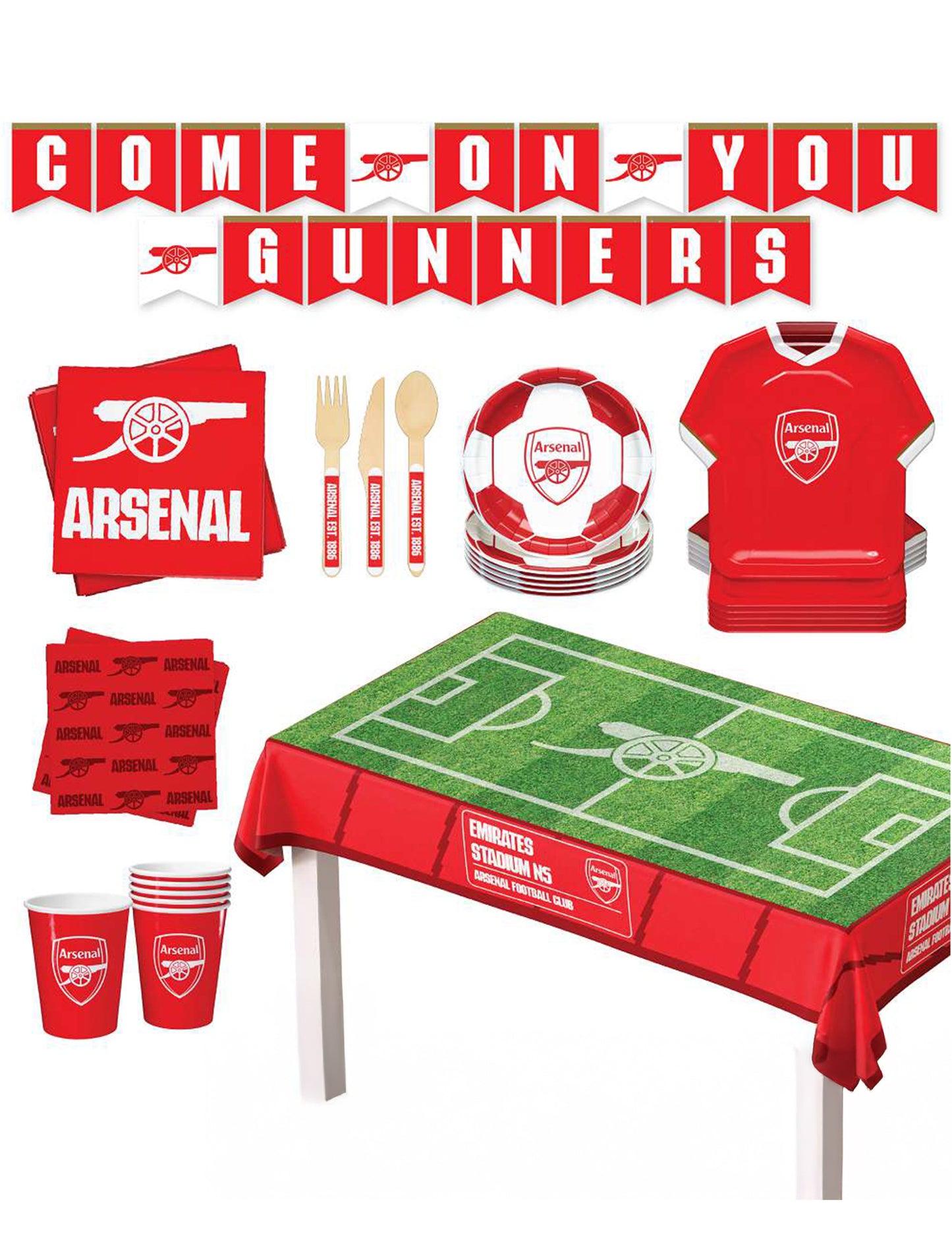 Kit anniversaire Arsenal Football Club 44 pièces