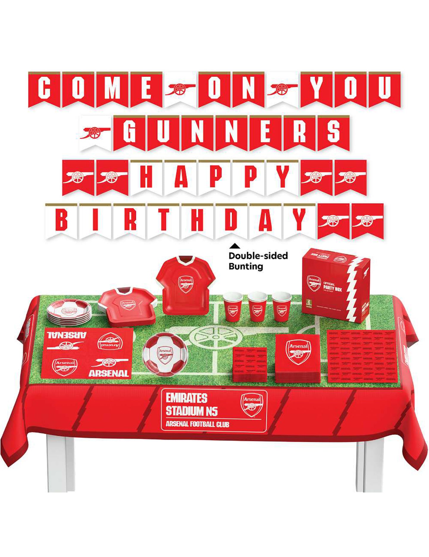 Kit anniversaire Arsenal Football Club 44 pièces