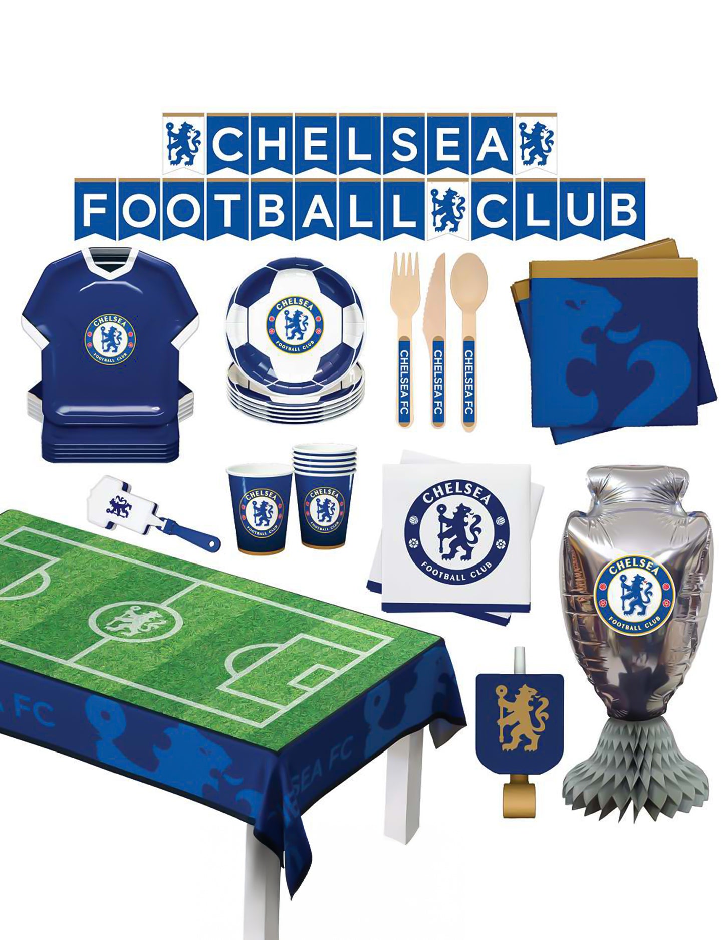 Kit anniversaire Chelsea Football Club 75 pièces