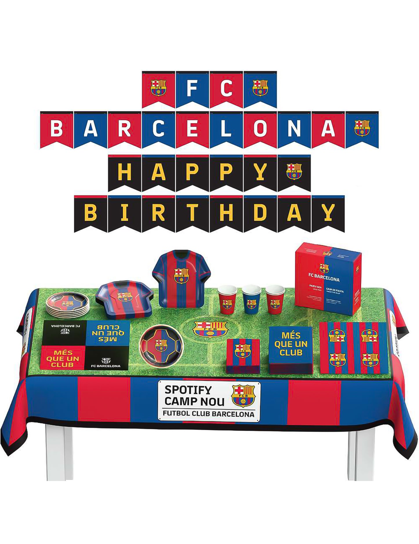 Kit anniversaire FC Barcelone 44 pièces