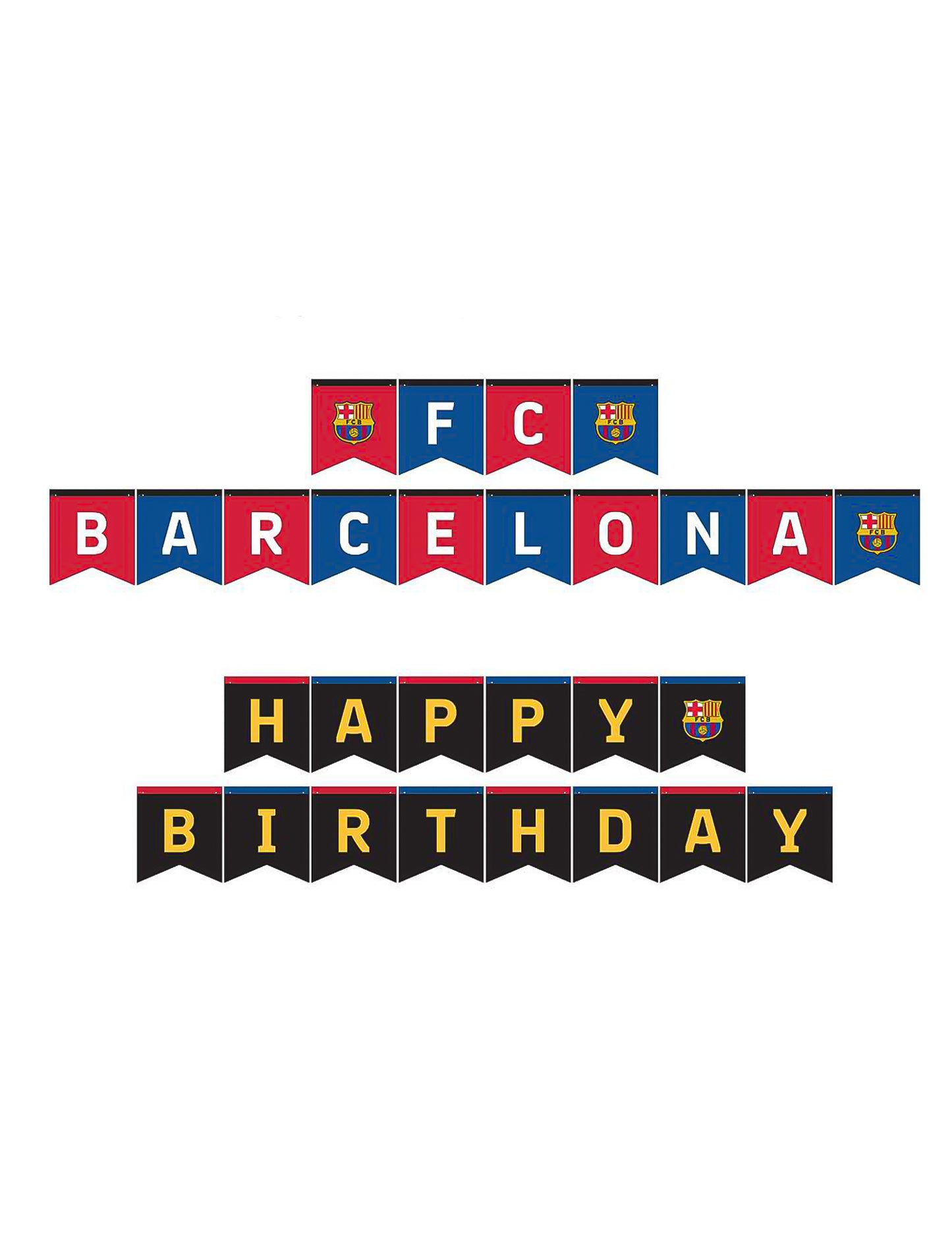 Kit anniversaire FC Barcelone 44 pièces