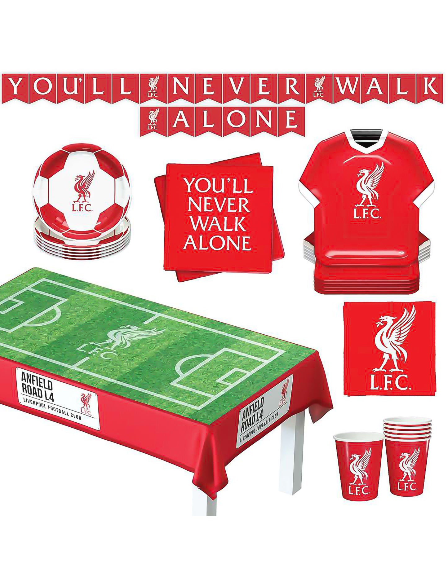Kit anniversaire Liverpool Football Club 44 pièces